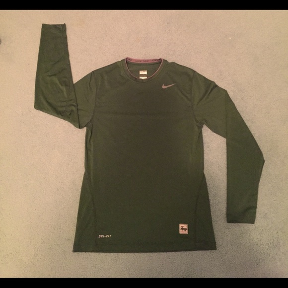 nike men's pro cool fitted long sleeve shirt